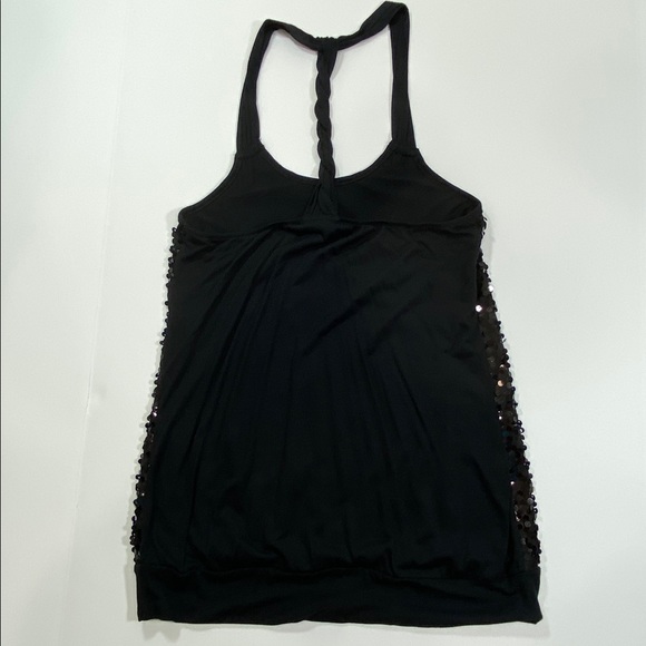 NWT Express Black Sequins Tank Top - XS - Picture 2 of 6